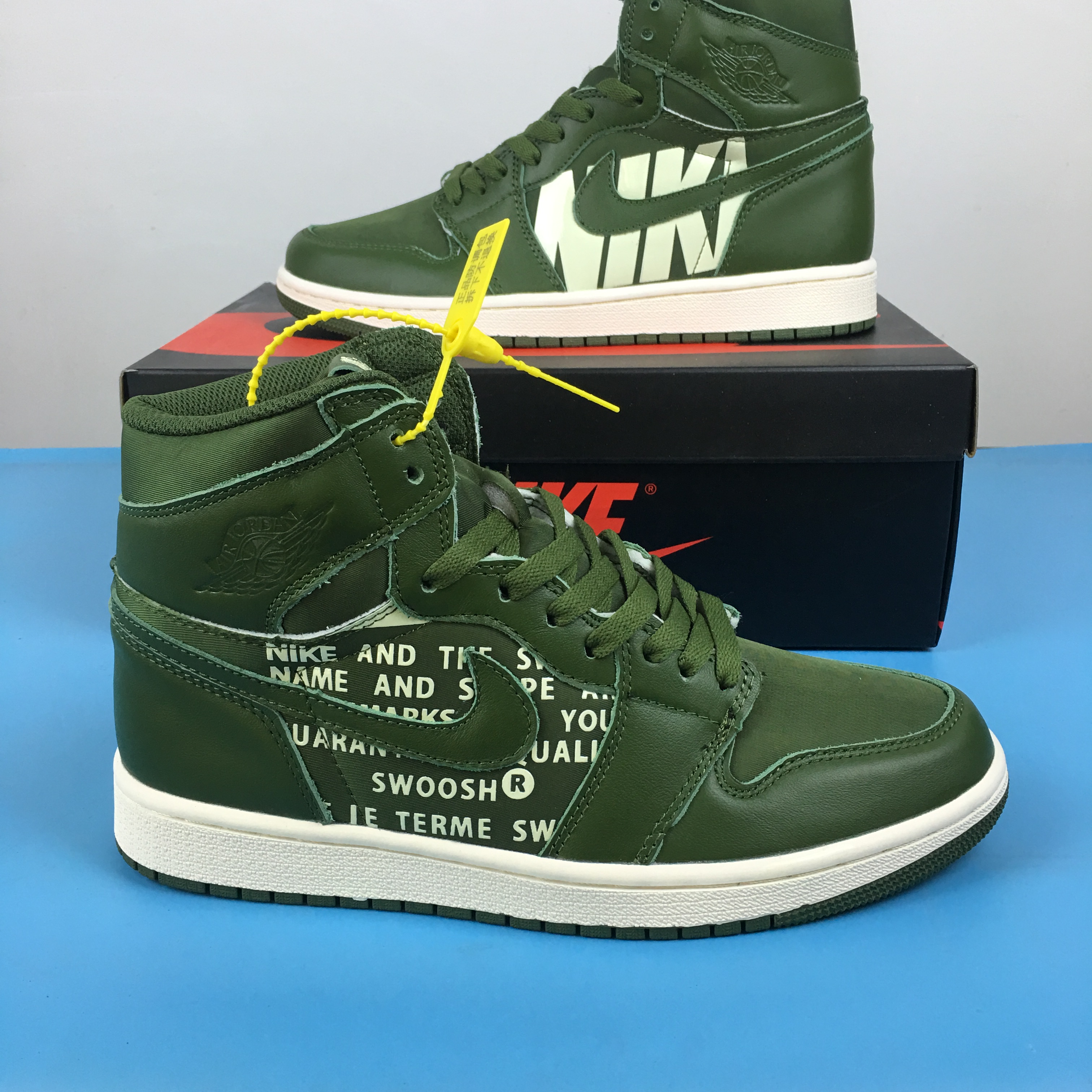 Air Jordan 1 OFF-WHITE x Nike Green White